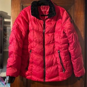 Nautica Red Jacket with Black Accents